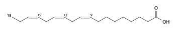 Alpha Linolenic Acid Molecular Structure