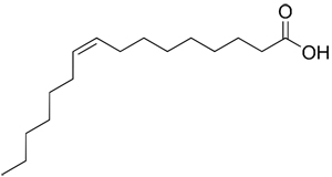 palmitoleic acid molecular structure